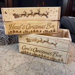 Boîte de rangement décorative en <span class=keywords><strong>bois</strong></span> de caisse de pomme naturelle vintage en gros jouets en <span class=keywords><strong>bois</strong></span> artisanaux et supports de panneaux muraux idée cadeau de réveillon de Noël - Product Image 1