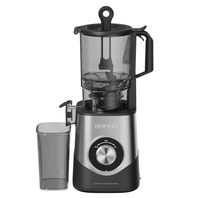 Extracteur de jus lent automatique pour fruits et légumes, usage domestique et extérieur, avec boîtier en acier inoxydable, capacité 800 ml