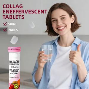 Tabletas Efervescentes Multivitamínicas de Colágeno y Vitamina C de Grado Alimenticio de Marca Privada, 1000 mg, para <span class=keywords><strong>la</strong></span> Belleza de <span class=keywords><strong>la</strong></span> Piel, para Adultos - Product Image 4