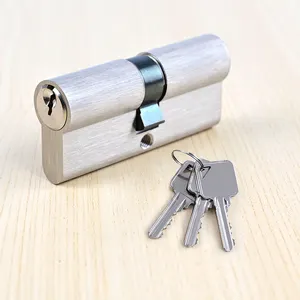 Manufactured EN1303 2015 6 Pins high security solid Euro profile copper brass double mortise door Lock cylinder