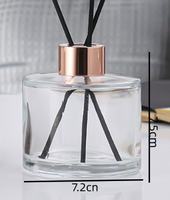 Bouteille diffuseur de parfum en verre vide de 100 ml en forme de cylindre pour la décoration intérieure – Vente en gros Shanghai