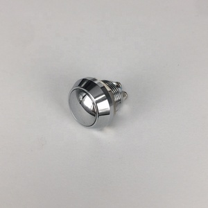 Rohs 2 Pins כרום 2A קוטר 12 מ""מ מתג לחצן דחיפה רגעי - Product Image 2