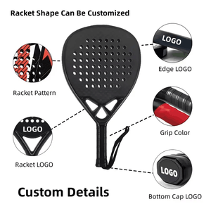 Racchetta da <span class=keywords><strong>Padel</strong></span> Tennis Professionale OEM di Alta Qualità, Forma a Diamante, in Fibra di Carbonio 8K12K18K, Popolare Racchetta Sportiva - Product Image 4