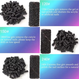 100pcs 3.1mm Mini Sanding Bands Kits Nail <b>Drill</b> Bits Mandrel Sets Electric Manicure Accessories Tool Dead Skin Remover - Product Image 2