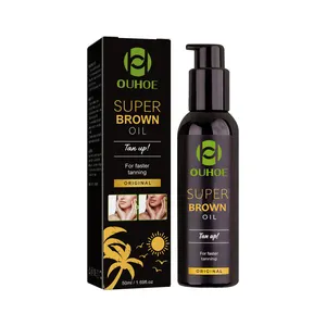 Private brand OUHOE Black Oil 50ml Summer Seaside tanning Tan Body self-tanning oil Moisturizing black oil for skin