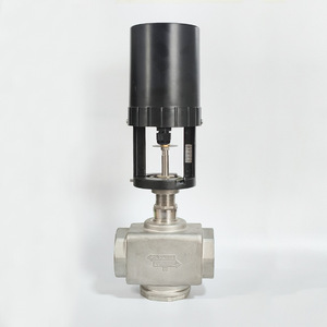 วาล์วควบคุมไฟฟ้าสแตนเลส Ou Zheng DN50 PN25 0-10V 4-20mA วาล์วควบคุมแบบเกลียวสองทาง - Product Image 3