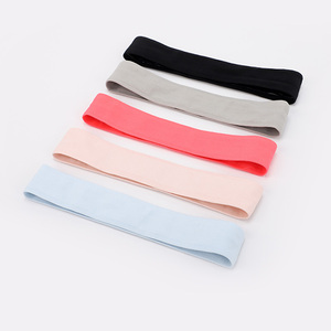 Custom Spandex Nylon Sports Sweatband <b>Headband</b> Wrist Band Non Slip Thin <b>Elastic</b> for Running Baseball Basketball - Product Image 1