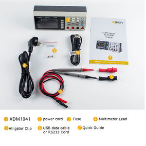 OWONXDM1041ベンチデジタルマルチメーター55000は真のRMS3.5 "LCD電流電圧計温度デスクトップマルチメーターをカウントします - Product Image 2