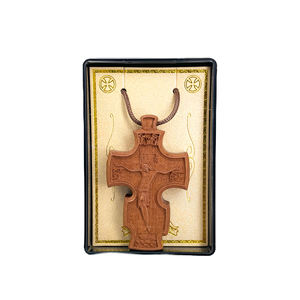 Buatan tangan ramah lingkungan potong Laser Modern ortodoks kayu liontin salib-hadiah untuk dekorasi rumah - Product Image 6