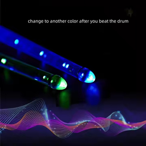 Baquetas <span class=keywords><strong>de</strong></span> Acrílico Luminosas Multicolor al por Mayor, Baquetas Eléctricas LED <span class=keywords><strong>5A</strong></span> con Interruptor, Recargables por USB, para Bodas - Product Image 5