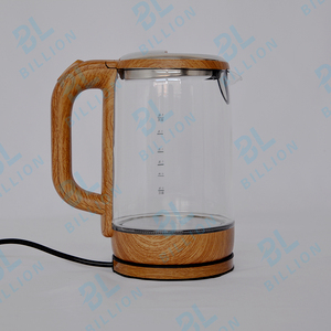 CB CE Certification 1.8L Wood Fashion Design 304SS Electric Glass <strong>Kettle</strong> Factory <strong>with</strong> Blue LED Light <strong>Filter</strong> Hervidor Electrico - Product Image 3