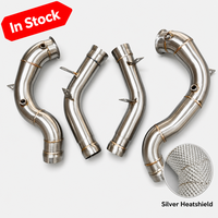 Système de tuyaux de descente droits polis miroir et soudés TIG Rytan pour Mercedes-Benz W213 E63 E63S AMG M177 4.0T 2017-2019