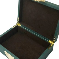 Nouveau Design Vert Laque Noix Boîte En Bois Ramadan Festival Cadeau Dates Chocolat Lslamic Boîte D'emballage