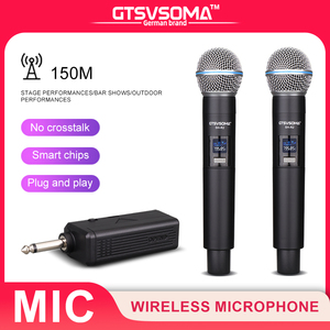 SH-R2 xách tay cardioid Microphone có thể sạc lại phổ FM điều chế máy tính để bàn karaoke mic kim loại phát thanh truyền hình hộp - Product Image 2