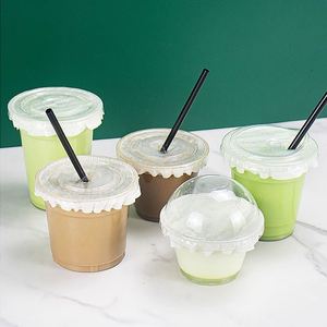 Gobelets jetables transparents à paroi simple en PET sans BPA, imprimés sur mesure, 12, 16, 18, 20, 24 oz (340-700 ml) pour boissons froides, café, smoothies, thé - Product Image 4