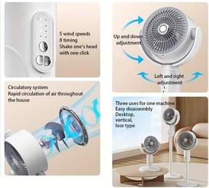 Ventilador de Pie Recargable con Batería de Gran Capacidad, con Control Remoto, Portátil, USB, para Exteriores, Venta al Por Mayor, Nuevas Llegadas - Product Image 2