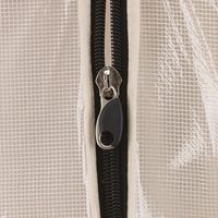 Organisateur de vêtements en tissu non tissé naturel avec fermeture éclair pour armoire et rangement sous le lit de pulls et manteaux