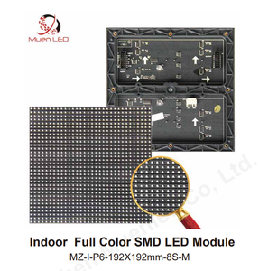 โมดูล LED SMD ในอาคาร P6 ความละเอียดสูง 1000cd โมดูล LED ในอาคารขนาด 192x192 มม. จอแสดงผล LED สำหรับโฆษณา - Product Image 2