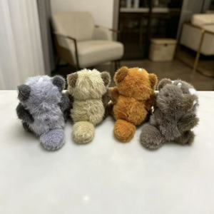 Llavero de peluche de <span class=keywords><strong>mapache</strong></span> y panda rojo, peluches para máquina de garras, animales de peluche de panda rojo, adorables juguetes de peluche de <span class=keywords><strong>mapache</strong></span>, llavero - Product Image 2