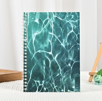Carnet de notes de voyage avec tampon de check-in - Reliure spirale et à feuilles mobiles - Couverture en PU - Format B5 - Cadeau pour étudiants - Album de collection et de rangement