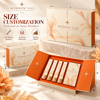 Étui cosmétique haut de gamme en carton rigide gaufré pour coffrets de maquillage de boutique