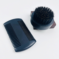 Fournisseur de la Chine en gros OEM Kit de brosses à barbe en bois pour hommes avec logo Ensemble de peignes à barbe en poils de sanglier en bois de bambou pour hommes