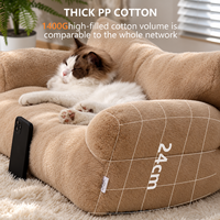 Multi-Pet Cloud Plüsch-Haustierbett für Hunde und Große Katzen mit Tiefem Rand, Gemütliches Hundebett mit Individuellem Logo OEM