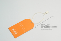 Étiquette suspendue en coton écologique de haute qualité, accessoires vestimentaires biodégradables, étiquette de vêtement en magasin