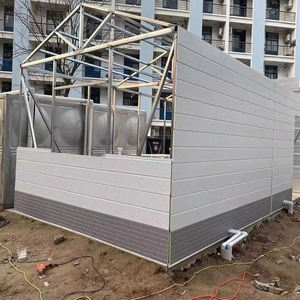 Panneau sandwich en mousse de polyuréthane PU, revêtement mural métallique en briques, prix usine, bardage décoratif pour <span class=keywords><strong>maison</strong></span> préfabriquée <span class=keywords><strong>extérieure</strong></span> - Product Image 5