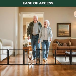 Fxw <span class=keywords><strong>homeplus</strong></span> สนามเด็กเล่นสำหรับสุนัขในร่มที่ได้รับการจดสิทธิบัตร24นิ้ว6แผงเหล็กสำหรับงานหนักของเล่นที่ปลอดภัยสำหรับลูกสุนัขตัวเล็กที่แข็งแรง - Product Image 5