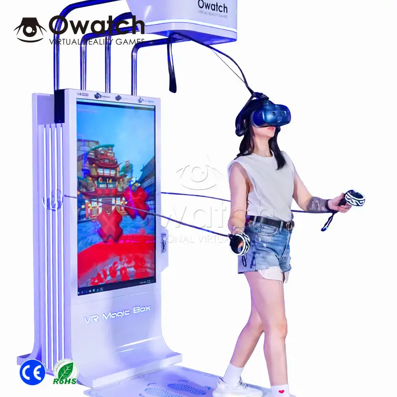 Latest fashion games shooting 9D VR Magic Box VR space VR game simulator for game center shopping mall