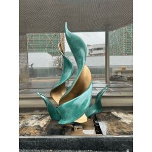 Sculpture abstraite en feuille de résine de fibre de verre sur mesure, finition mate ou brillante, décoration intérieure ou extérieure - Product Image 4