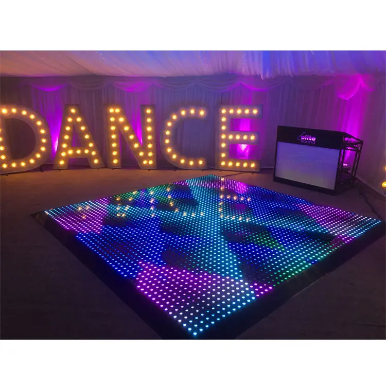 Nhà Máy Bán buôn giá RGB LED kỹ thuật số nam châm sàn nhảy disco Wedding party tổ chức sự kiện chiếu sáng pixel sàn nhảy