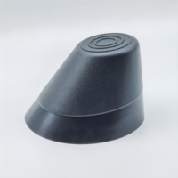 Accessoire pour bateau gonflable, cône de protection anti-collision en PVC, arche plate de remplacement, diamètre supérieur 75 mm, hauteur 97 mm, angle 45°, noir/gris