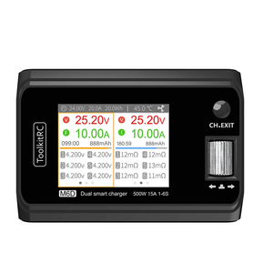 <span class=keywords><strong>Cargador</strong></span> de Batería de Doble Canal ToolkitRC M6D 500W para Drones/Aeromodelos, Compatible con Baterías de Litio Mavic Mini y <span class=keywords><strong>Phantom</strong></span> <span class=keywords><strong>4</strong></span> RTK - Product Image 4