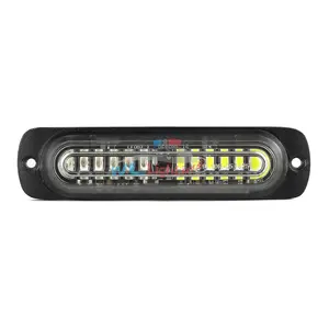 12 Wát tuyến tính xe lưới tản nhiệt ánh sáng LED xe tải nhấp nháy cảnh báo xe cứu thương Strobe Lights bề mặt gắn kết lighthead