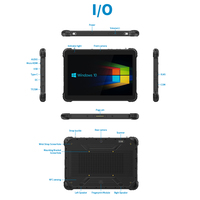 Tablette industrielle robuste de 12 pouces, Intel personnalisée, IP67, Windows 10 11, 8000 mAh, empreintes digitales, GPS, NFC, RFID, 4G, 5G, tablette PC robuste