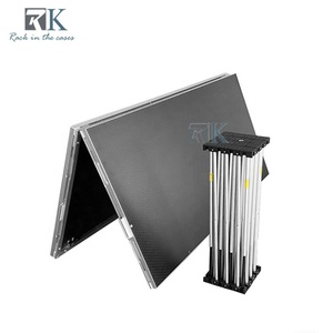 Plateforme de scène pliable avec support en aluminium Spider, scène portable pour événements - Product Image 1