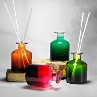Bouteille diffuseur en verre rechargeable vide 250 ml ambre, récipient de stockage d'aromathérapie, accessoires de parfum