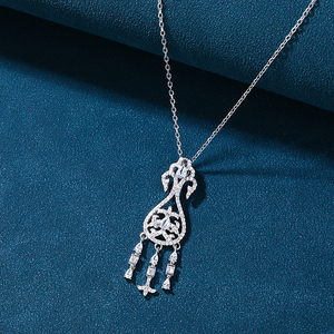 <span class=keywords><strong>Set</strong></span> di Gioielli di Lusso in Argento Sterling 925 con Zirconi, Catena da Polso Trendy per Donne, Elegante Design Fleur De Lis per Fidanzamento e Matrimonio - Product Image 5