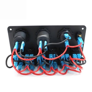 Panel de combinación 6+4 con interruptor de barco azul, medidor de voltaje y toma de encendedor para actualización de vehículos - Product Image 4