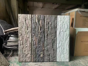 Panneau mural en fausse pierre PU léger et imperméable en polyuréthane pour intérieur et extérieur pierre de culture 3D petite brique de placage de roche - Product Image 5