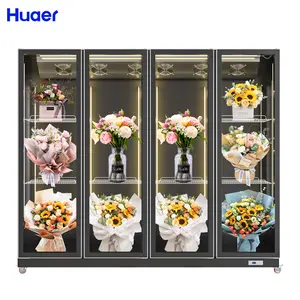 Çiçek görüntülemek için tek sıcaklık çiçek ekran buzdolabı zarif çiçek buzdolabı soğutucu makine