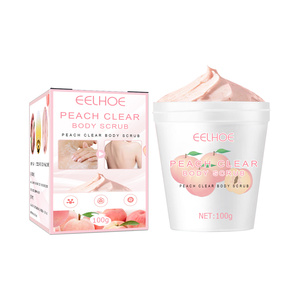 OEM Wholesale Scrub <b>Foam</b> Salt Exfoliator Organic Peach Skin Lightening <b>Body</b> <b>Wash</b> Scrub Cream - Product Image 1