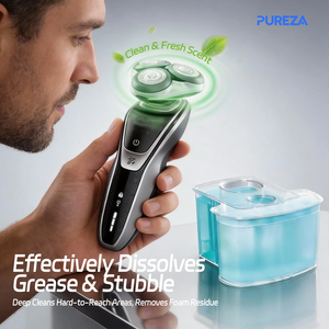 Cartouche de nettoyage PUREZA Z084 sûre et douce pour <span class=keywords><strong>rasoir</strong></span> électrique, Plug and Play, pour des effets de rasage lisses et soignés - Product Image 5
