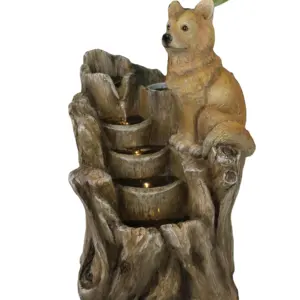 מזרקת מים חדשה פסל חיות טבעיות בית שרף אמנות סלון גן קישוט הבית