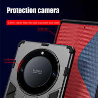Pour Honor Magic6 Magic 6 5 4 Lite Antichoc Armure Cas Shiled Silicone Métal Anneau Stand Couverture de Téléphone pour Honor X9A X8 X50 X40