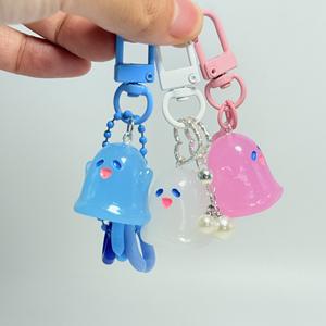 Porte-clés fantôme en plastique de dessin animé, design original CHENXI, personnalisé pour Halloween, durable, pendentif créatif, porte-clés fait main - Product Image 2