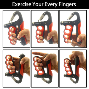 Entrenador de Fuerza de Agarre, Fortalecedor de Antebrazos, Resistencia Ajustable de 11-220 Libras, Mango Antideslizante, Portátil, Ligero y Ergonómico - Product Image 5