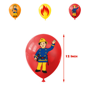 Artículos para Fiesta de Cumpleaños con Temática de Camión de Bomberos, Pancarta de Feliz Cumpleaños de Bombero, Adorno para Pastel de Bombero Sam, Decoración para Fiesta de Cumpleaños de Niño - Product Image 5